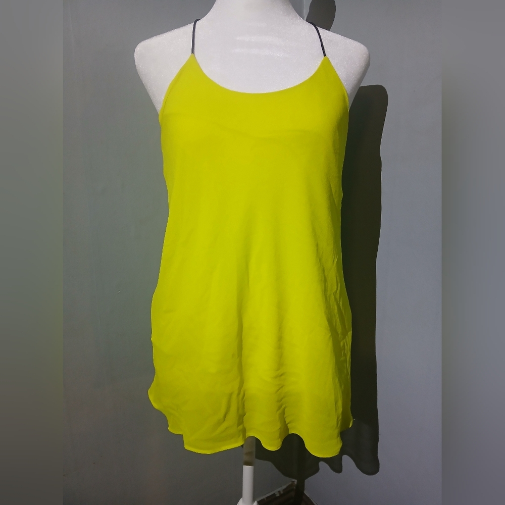 Bright Yellow Women’s Cami Tank Top | Lightweight Summer Essential | Size M